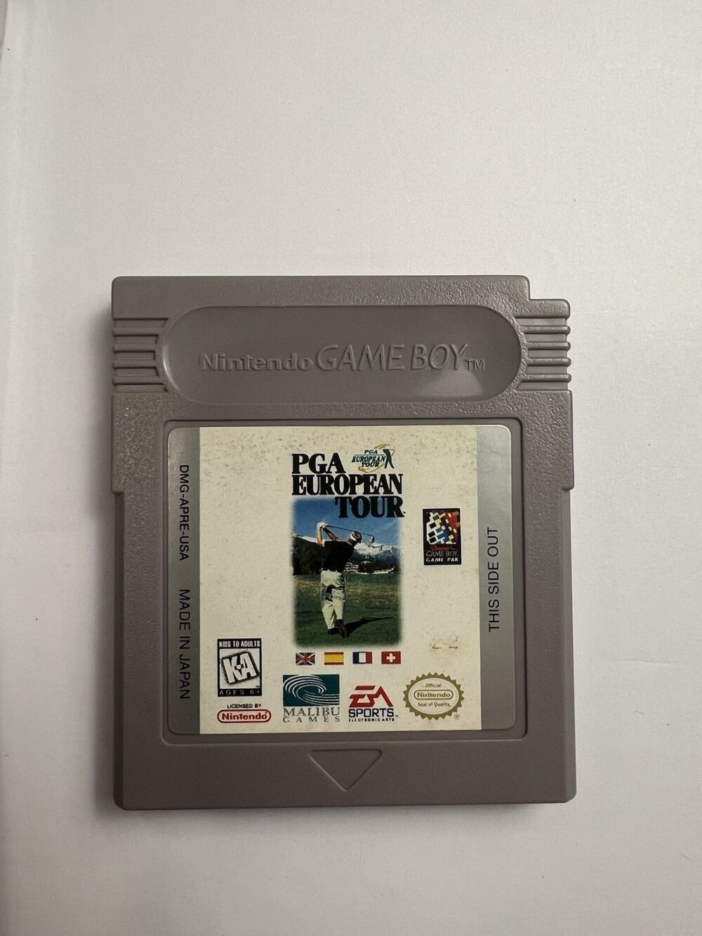 PGA European Tour ORIGINAL Gameboy Game With case